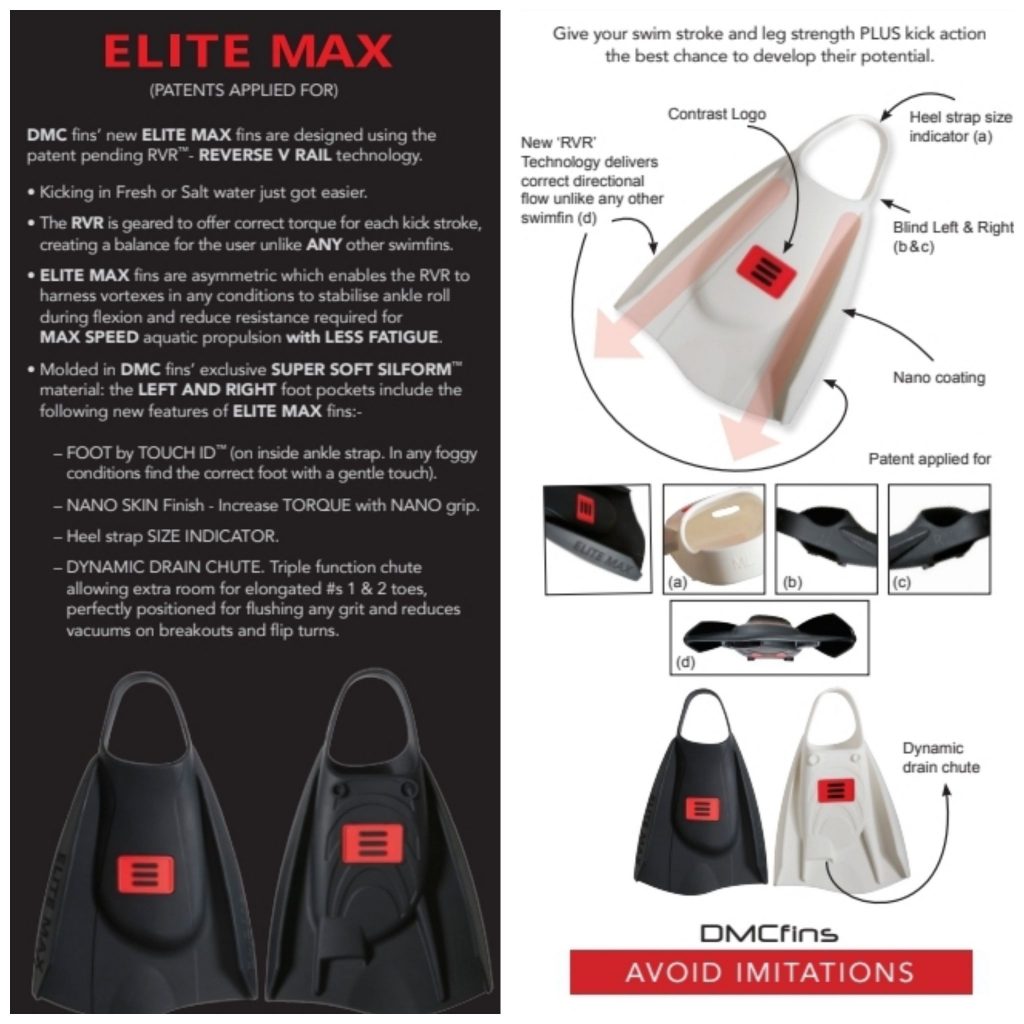 DMC ELITE MAX SWIM Fins Aquawallgym